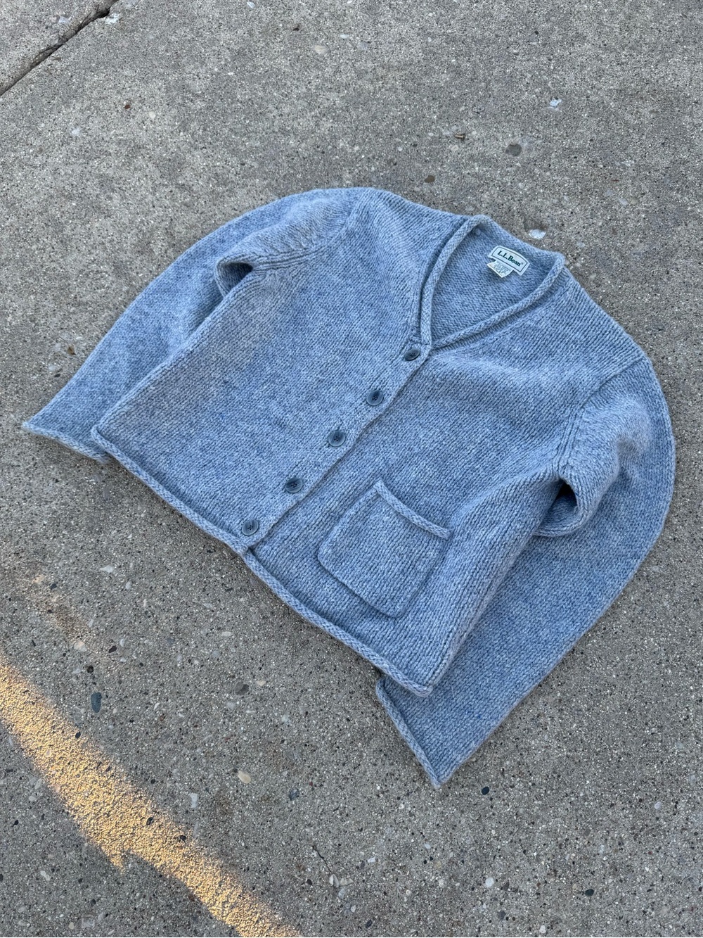 Vintage L.L. Bean Wool Cardigan Sweater - Picture 2 of 3